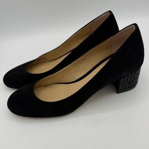 MICHAEL Michael Kors Heels Arabella Kitten Pump Black Suede Womens Size 7